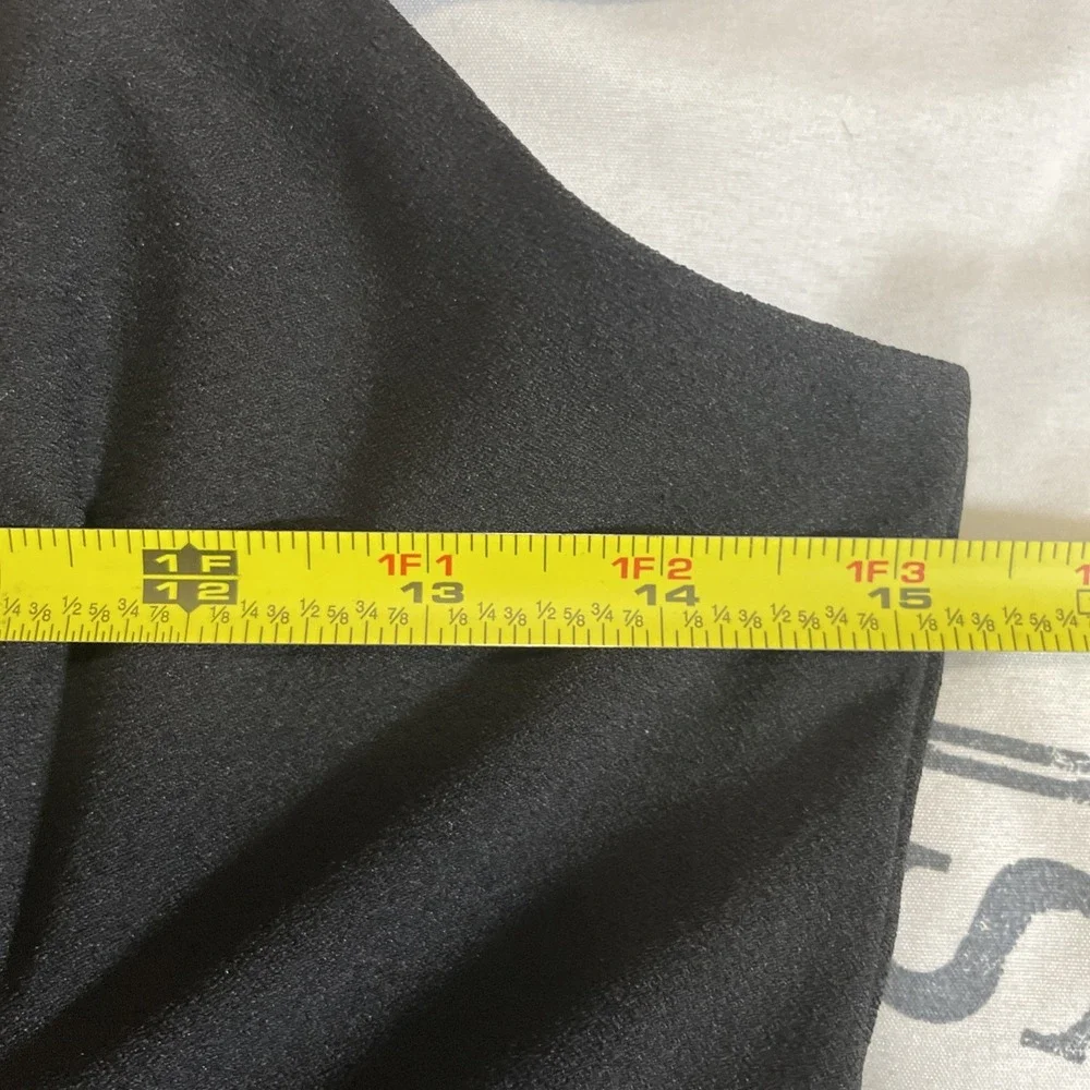 Abercrombie And Fitch Black Mini Sundress Spaghetti Strap Zip Womens Size Small - Picture 3 of 8